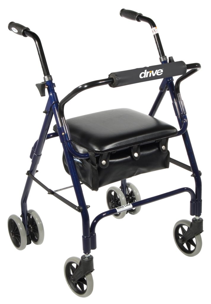 Mimi Lite Push Dwn Brake Blue1/cs - On The Mend Medical Supplies & Equipment